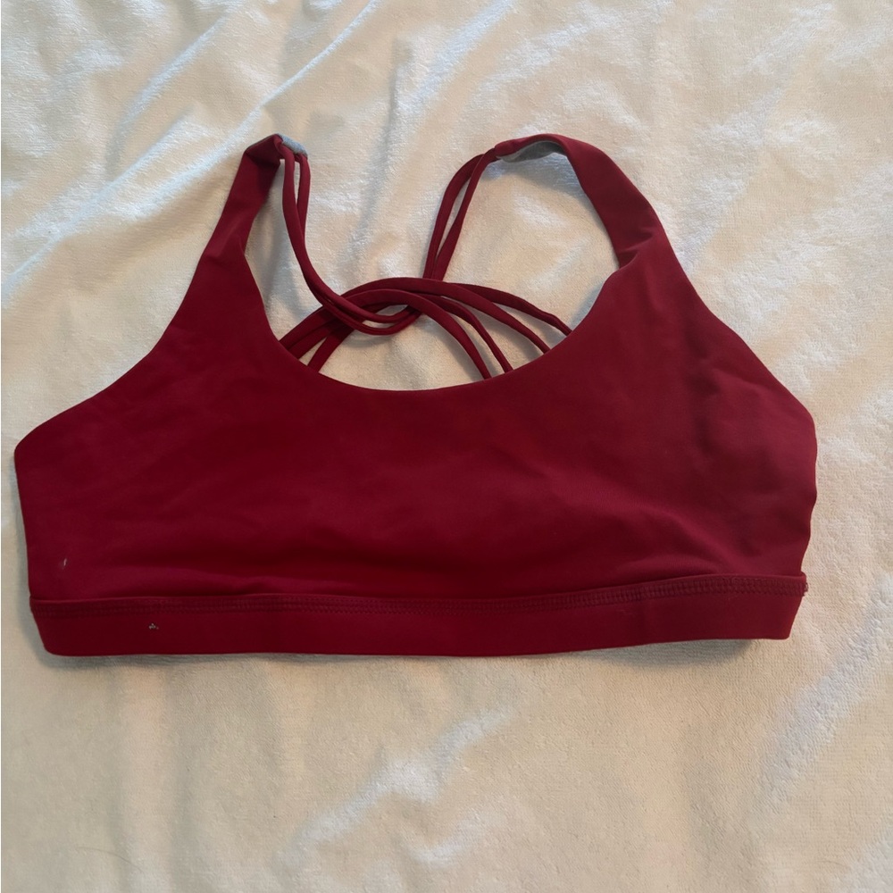 Born Primitive Strappy Back Sports Bra - Wine